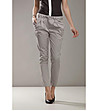 Дамски панталон в сиво с памук Julie-0 снимка
