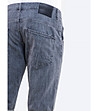 Къси мъжки памучни дънки в сиво Con-2 снимка