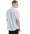 Памучна мъжка риза в бяло и синьо Barret-1 снимка