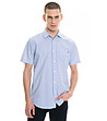 Карирана памучна мъжка риза в синьо и бяло Bridger-0 снимка