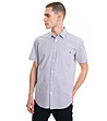 Памучна мъжка риза на каре в бяло, синьо и червено Blaire-0 снимка