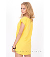 Асиметрична жълта блуза-1 снимка