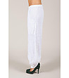 Дамски ленен бял панталон Aline-2 снимка