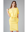 Жълта рокля с джобове Aleksandra-0 снимка