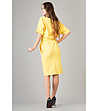 Жълта рокля с джобове Aleksandra-1 снимка