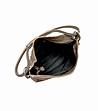 Дамска кожена чанта в цвят таупе Augusta-3 снимка
