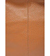 Дамска кожена чанта в цвят коняк Blanche-2 снимка