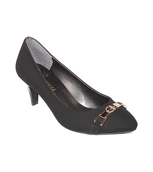 Черни дамски обувки Avelia с декорация снимка
