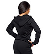 Черна дамска блуза с качулка Ksenia-1 снимка
