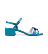 Лачени дамски кожени сандали в сини нюанси Bernice-2 снимка
