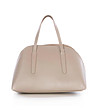 Чанта в цвят таупе със стилен дизайн-2 снимка