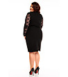 Черна рокля в макси размер Donna-1 снимка