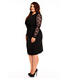Черна рокля в макси размер Donna-2 снимка