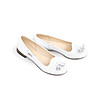 Бели дамски кожени обувки с перфорации Julina-1 снимка