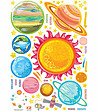 Декоративен стикер Слънчева система-4 снимка