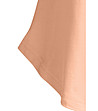 Дамска блуза с набори в цвят кайсия-2 снимка