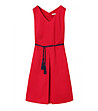 Червена памучна рокля Taturia-3 снимка