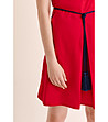Червена памучна рокля Taturia-4 снимка
