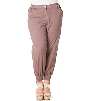 Дамски панталон в цвят таупе Tifany снимка