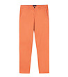 Оранжев памучен мъжки панталон Carl-2 снимка