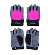 Ръкавици за фитнес в розово и сиво-1 снимка