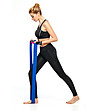 Латексова лента за упражнения в синьо 120 см  Extra Strong-0 снимка