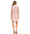 Розова памучна рокля с перфорации Damara-1 снимка