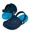 Детски сандали крокс тип сабо в син цвят-2 снимка
