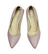 Кожени дамски обувки в цвят пудра Sharrie-1 снимка