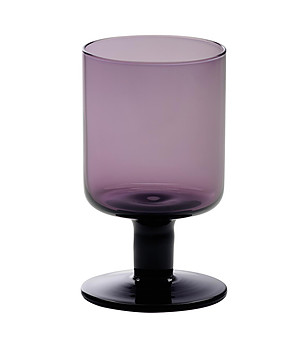 Комплект от 6 чаши за вино в лилаво снимка
