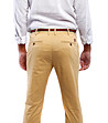 Памучен мъжки панталон в камел цвят-2 снимка