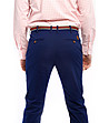 Памучен мъжки панталон в син нюанс-2 снимка