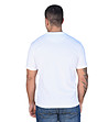Памучна мъжка бяла тениска Raul-1 снимка