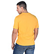 Памучна мъжка жълта тениска Raul-1 снимка