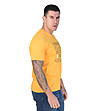 Памучна мъжка жълта тениска Raul-2 снимка