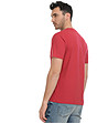 Червена памучна мъжка тениска Sylas-1 снимка