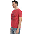 Червена памучна мъжка тениска Sylas-2 снимка