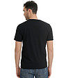 Черна памучна мъжка тениска Jiulien-1 снимка