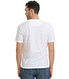 Бяла памучна мъжка тениска Jiulien-1 снимка