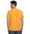 Жълта памучна мъжка тениска Jiulien-1 снимка