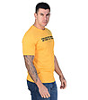Памучна мъжка тениска в жълто Yegor-2 снимка