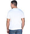Бяла памучна мъжка тениска Edvin-1 снимка