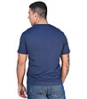 Тъмносиня памучна мъжка тениска с щампа Aglai-1 снимка