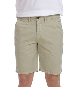 Бежов памучен мъжки къс панталон Austin снимка