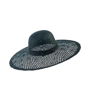 Лятна дамска шапка в черно снимка