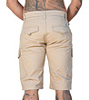 Мъжки памучен къс карго панталон в бежово Ansel-1 снимка