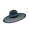 Лятна дамска шапка в черно-0 снимка