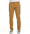 Памучен мъжки панталон в цвят охра Christian-0 снимка