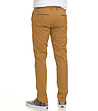 Памучен мъжки панталон в цвят охра Christian-1 снимка