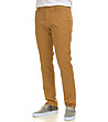 Памучен мъжки панталон в цвят охра Christian-2 снимка